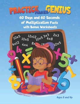 Paperback Practice Makes Genius: Multiplication Facts Book