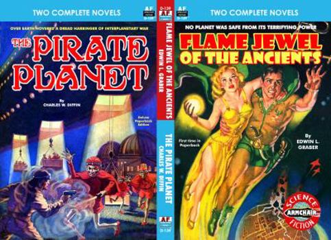 Paperback Flame-Jewel of the Ancients & The Pirate Planet Book
