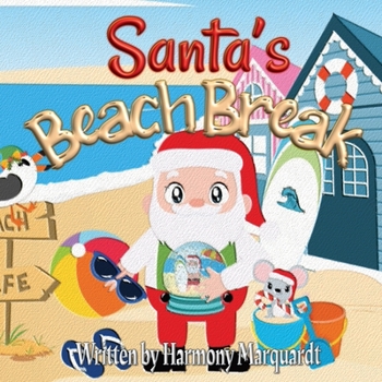 Paperback Santa's Beach Break [Large Print] Book