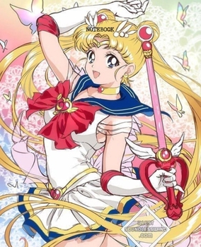 Notebook: Sailor Moon Anime Soft Glossy Cover College Ruled Pages Book 7.5 x 9.25 Inches 110 Pages