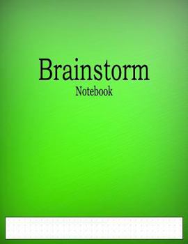 Paperback Brainstorm Notebook: 1/4" Dot Grid Graph Paper Ruled Book