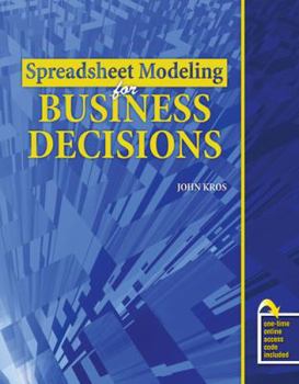 Paperback Spreadsheet Modeling for Business Decisions - Text Book