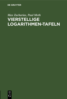 Hardcover Vierstellige Logarithmen-Tafeln [German] Book