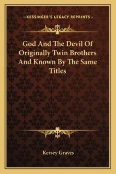 Paperback God And The Devil Of Originally Twin Brothers And Known By The Same Titles Book