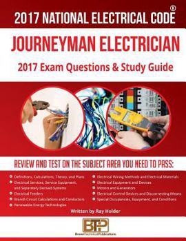 Paperback 2017 Journeyman Electrician Exam Questions and Study Guide Book