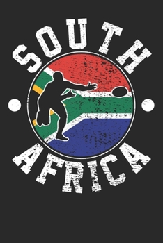 Paperback Notebook: Rugby Player Dot Grid 6x9 120 Pages Book