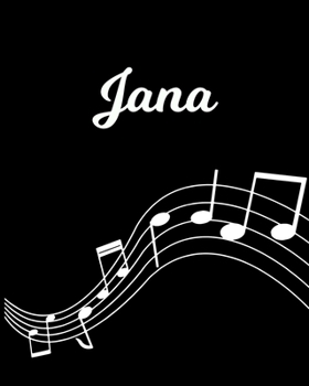 Jana: Sheet Music Note Manuscript Notebook Paper | Personalized Custom First Name Initial J | Musician Composer Instrument Composition Book | 12 ... Guide | Create Compose & Write Creative Songs
