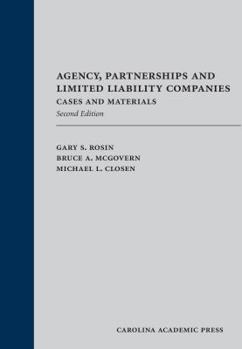 Paperback Agency, Partnership, and Limited Liability Companies: Cases and Materials Book