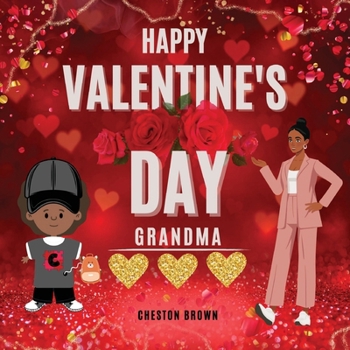 Paperback Happy Valentine's Day Grandma [Large Print] Book