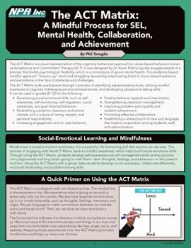Paperback The ACT Matrix: A Mindful Process for SEL, Mental Health, Collaboration, and Achievement Book