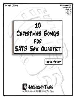 Paperback 10 Christmas Songs for SATB Sax Quartet: Second Edition Book