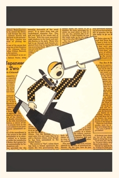 Paperback Vintage Journal Yelling Newsboy Book