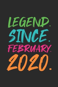 Legend Since February 2020: Birthday Gift or Anniversary Gift Idea - Graph Paper Notebook