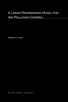 Paperback A Linear Programming Model for Air Pollution Control Book