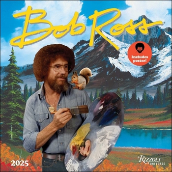 Calendar Bob Ross 2025 Wall Calendar Book