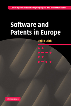 Paperback Software and Patents in Europe Book