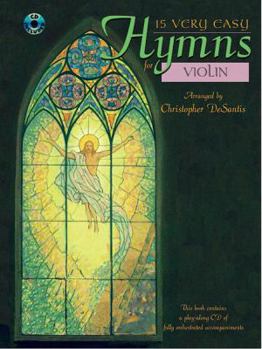 Paperback 15 Very Easy Hymns: Violin, Book & CD Book