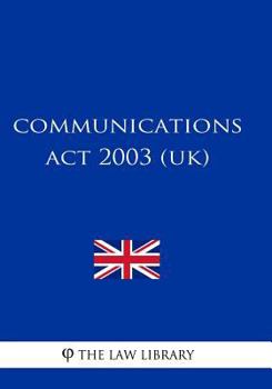 Paperback Communications Act 2003 (UK) Book
