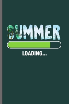 Summer: Cool Summer Design For Traveler And Beach lover Sayings Blank Journal Gift (6x9) Lined Notebook to write in