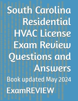 Paperback South Carolina Residential HVAC License Exam Review Questions and Answers Book