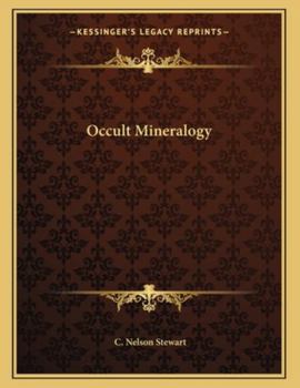 Paperback Occult Mineralogy Book