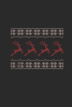 Ugly Christmas Deer: Dotted Bullet Notebook (6" x 9" - 120 pages) ~ Christmas Themed Notebook for Daily Journal, Diary, and Gift