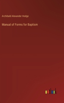 Hardcover Manual of Forms for Baptism Book