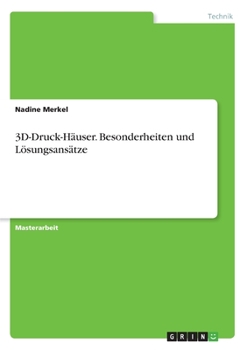 Paperback 3D-Druck-Häuser. Besonderheiten und Lösungsansätze [German] Book