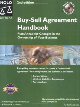 Paperback Buy-Sell Agreement Handbook: Plan Ahead for Changes in the Ownership of Your Business [With CDROM] Book