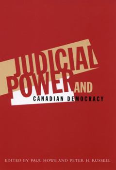 Paperback Judicial Power and Canadian Democracy Book