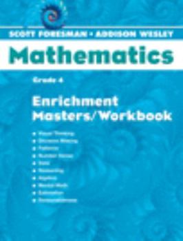 Paperback Scott Foresman Math 2004 Enrichment Masters/Workbook Grade 4 Book