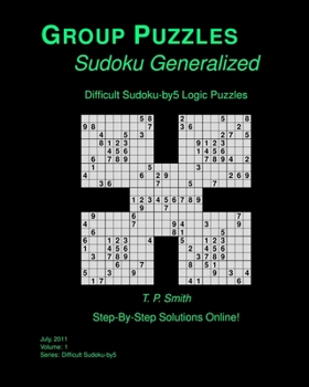Paperback Difficult Sudoku-by5 Logic Puzzles, Vol 1 Book