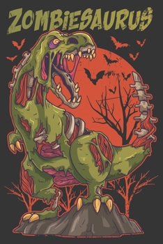 2020 Week To View Dated Planner Diary: 6x9 Inches Paperback Halloween Zombie T-Rex Zombiesaurus Dino Dinosaur