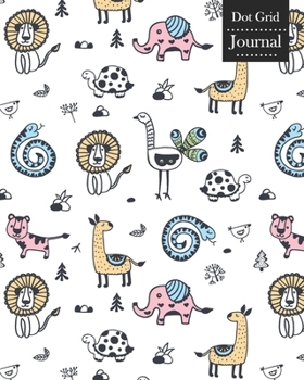 Dot Grid Journal: Notebook Planner with Unique Animals Themed Cover Design