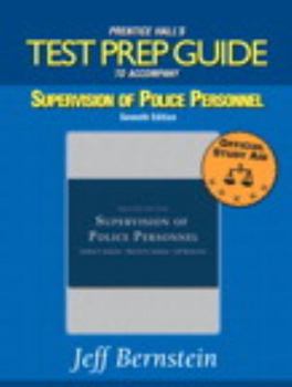 Paperback Test Prep Guide for Supervision of Police Personnel Book