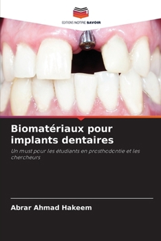 Paperback Biomatériaux pour implants dentaires [French] Book