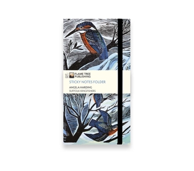 Misc. Angela Harding: Suffolk Kingfishers Flame Tree Sticky Notes Folder Book