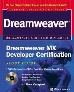 Paperback Dreamweaver MX Developer Certification Study Guide Book