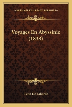 Paperback Voyages En Abyssinie (1838) [French] Book