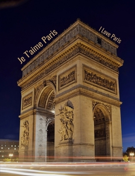 Paperback Je T'aime Paris: Composition Book for Students and Adults College Rule [French] Book