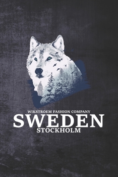 Paperback Wikstroem - Notes: Sweden Wolf Sweden - Notebook 6x9 dot grid Book