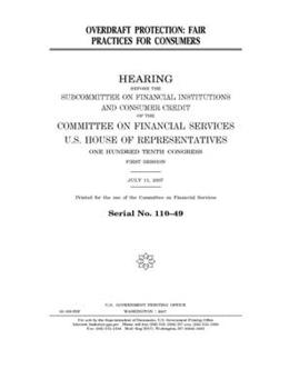 Paperback Overdraft protection: fair practices for consumers Book