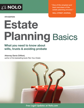 Paperback Estate Planning Basics Book