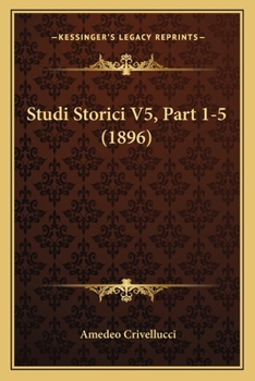 Paperback Studi Storici V5, Part 1-5 (1896) [Italian] Book
