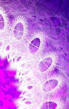 LETTERS To MYSELF JOURNAL - White Lace on Purple Metal: a 42-page journal with exquisite artwork on every page.