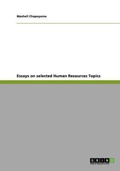 Paperback Essays on Selected Human Resources Topics Book