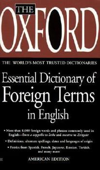 Library Binding Oxford Essential Dictionary of Foreign Terms in English Book
