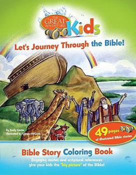 Paperback Let's Journey Through the Bible: Bible Story Coloring Book