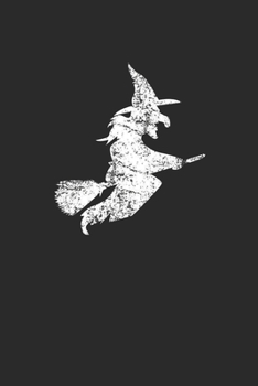 Paperback Flying Witch: Blank Lined Notebook (6" x 9" - 120 pages) Halloween Themed Notebook for Gift / Daily Activity Journals / Diary Book