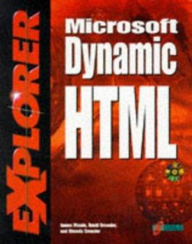 Paperback Microsoft Dynamic HTML [With Working Examples, Illustrating the Principles...] Book
